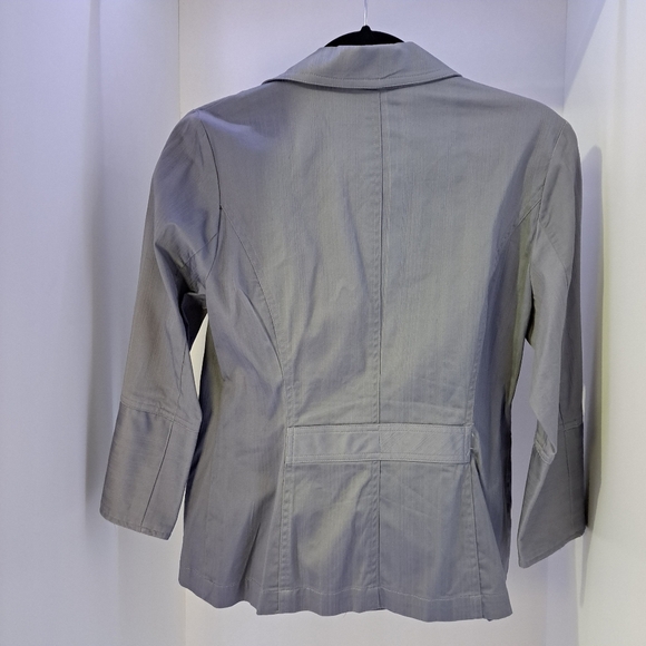 Northern Reflections |Grey v neck light jacket/blazer & woven buckles - Picture 7 of 13